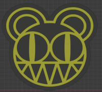 Radiohead logo 3D model