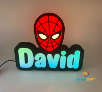 spider man david lamp 3D model