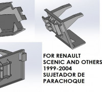 Bumper bracket for renault 3D model
