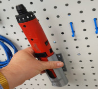 Milwaukee Screwdriver Pegboard 3D model