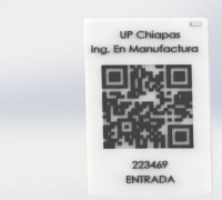 QR access card 3D model