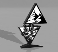 waterfall lamp 3D model