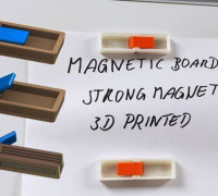 strong magnet whiteboard 3D model