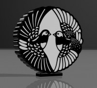 Pigeon lamp 3D model