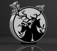 Deer Lamp 3D model