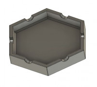 Hexagon ashtray 3D model