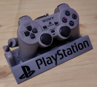 PS1 DualShock Controller Stand With Playstation Logo 3D model