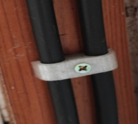 11mm cable wire mount single and double 3D model