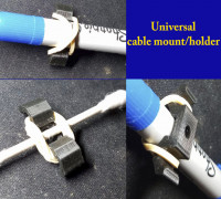 universal cable mount/holder 3D model