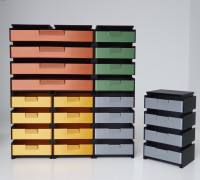 Fast-Printing Modular Drawer System  (Vase Mode) 3D model