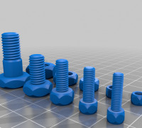 Metric and screw thread library 3D model