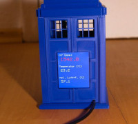 Tardis CO2-Sensor with Display 3D model