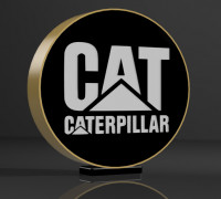 Caterpillar lamp 3D model