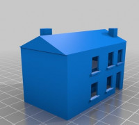 Townhouse and store 3D model