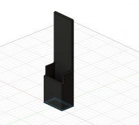 Bedside TV Remote Holder 3D model