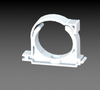 Pipe Clamp - Cable holder 3D model