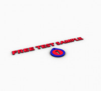 FREE SAMPLE 3D KEYCHAIN 1 3D model