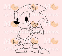 SONIC CUTTER AND STAMP 3D model