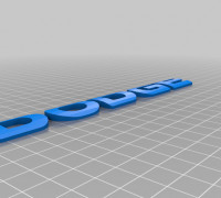 dodge letters 3D model