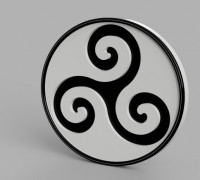 Triskell coaster 3D model