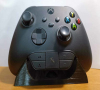 Xbox controller stand with headphone adapter 3D model