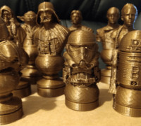 Star Wars Chess Set Revised 3D model