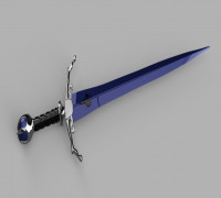 Fantasy Sword Eragon Brisingr 3D model