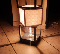 Cubic design lamp 3D model