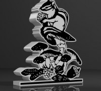 squirrel lamp 3D model