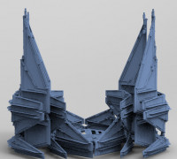 Sci-Fi Ocean Tech ship barrior Shield 3D model