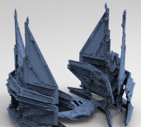 Sci-Fi Ocean Tech ship barrior Shield 3 3D model
