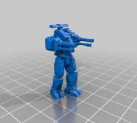 tabletop gunner mech 32mm 3D model