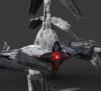Sci-Fi Drake interceptor Ship 2 3D model