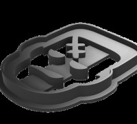 Frankenstein cookie cutter 3D model