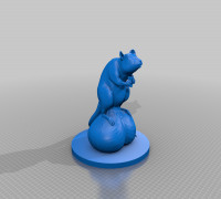 Rat with huge balls 3D model