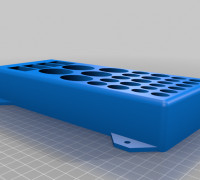 MrStump's Parametric Battery Box (small version with D slots) 3D model