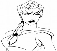 Helga Sinclair stencil 3D model