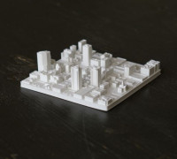 Forth Worth skyline 3D model