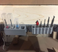 Router Bit and Collet Holders 3D model