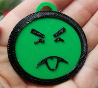 Mr. Yuk Keychain 3D model