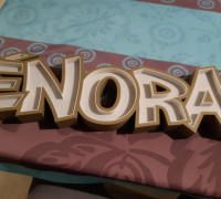 ENORA name lamp 3D model