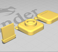 mini camera keychain 3D model