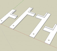 Vivedino Troodon 400 Flex Plate Alignment Brackets 3D model