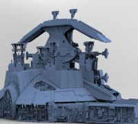 Jupiter Ruin launcher base Tower 3D model