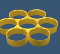 Bubble SPACE-FILLING COOKIE CUTTER 👑 3D model