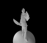 tabletop zombie 28mm 3D model