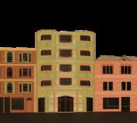 vibrant facades 3D model