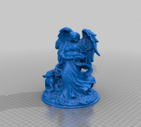 Angel guarding the flock - Digitized 3D model