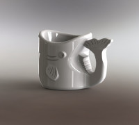 101 Use Fish Cup! 3D model