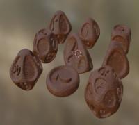 Hive Dice Set 3D model